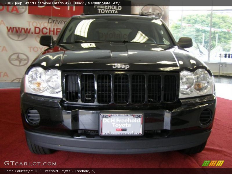 Black / Medium Slate Gray 2007 Jeep Grand Cherokee Laredo 4x4