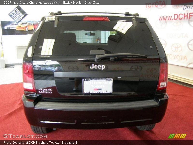 Black / Medium Slate Gray 2007 Jeep Grand Cherokee Laredo 4x4
