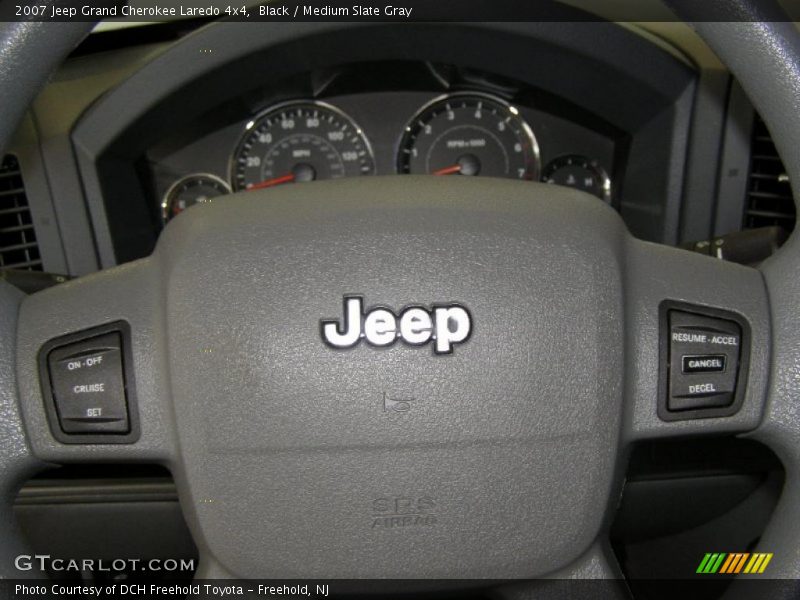 Black / Medium Slate Gray 2007 Jeep Grand Cherokee Laredo 4x4