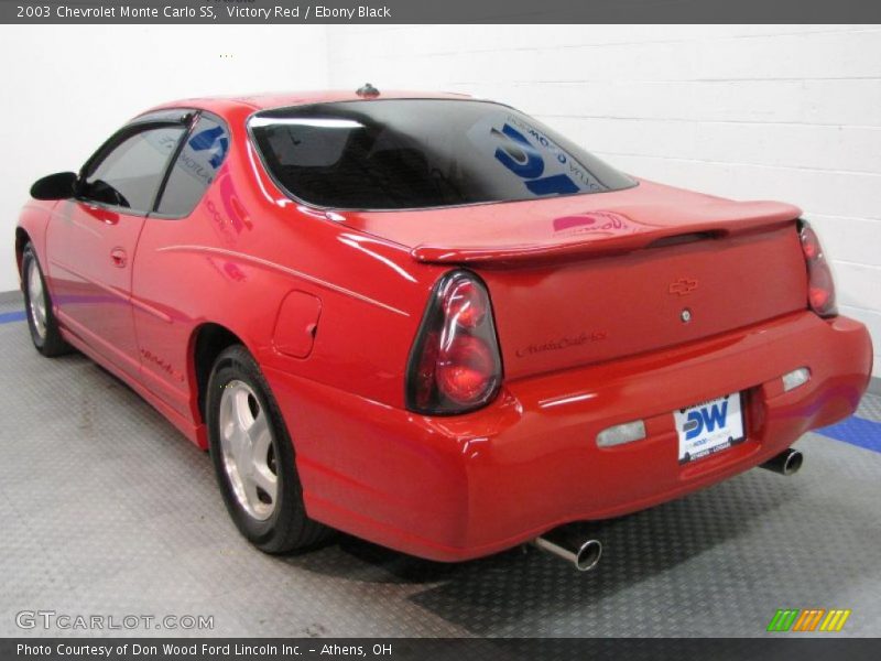Victory Red / Ebony Black 2003 Chevrolet Monte Carlo SS