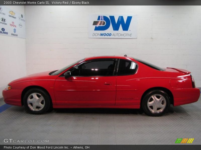 Victory Red / Ebony Black 2003 Chevrolet Monte Carlo SS