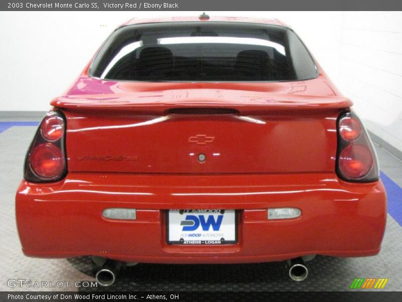 Victory Red / Ebony Black 2003 Chevrolet Monte Carlo SS
