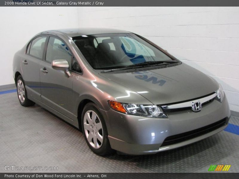 Galaxy Gray Metallic / Gray 2008 Honda Civic LX Sedan