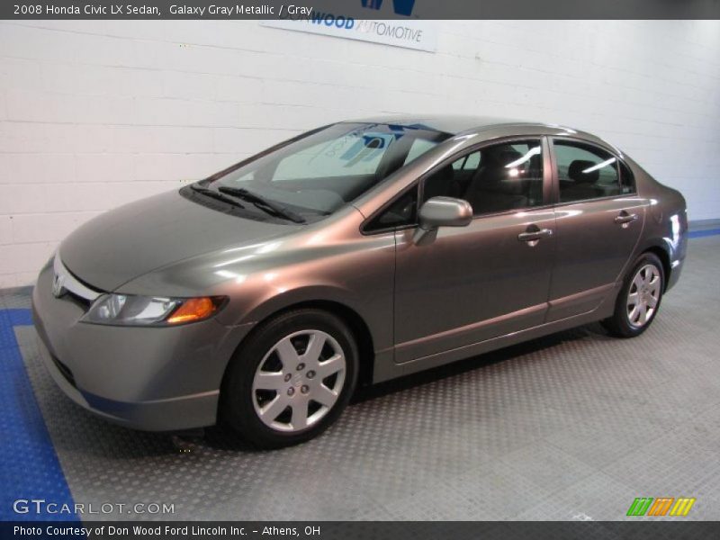 Galaxy Gray Metallic / Gray 2008 Honda Civic LX Sedan