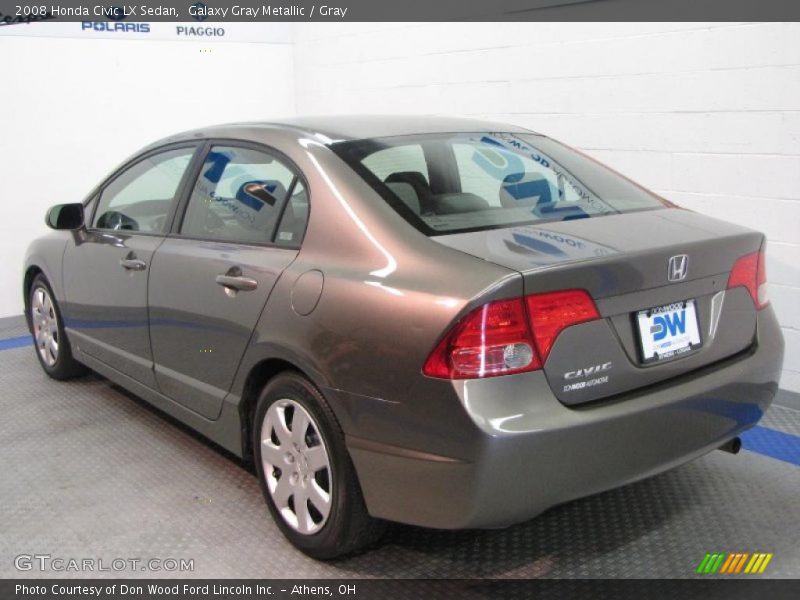 Galaxy Gray Metallic / Gray 2008 Honda Civic LX Sedan