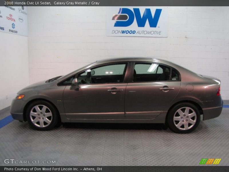 Galaxy Gray Metallic / Gray 2008 Honda Civic LX Sedan