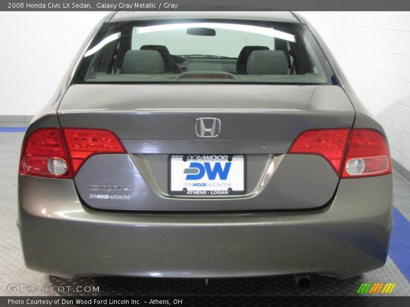 Galaxy Gray Metallic / Gray 2008 Honda Civic LX Sedan
