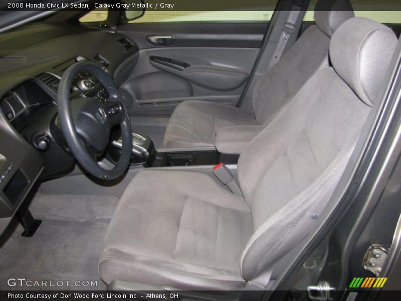 Galaxy Gray Metallic / Gray 2008 Honda Civic LX Sedan