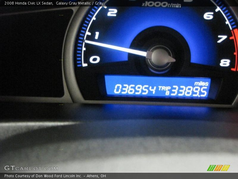Galaxy Gray Metallic / Gray 2008 Honda Civic LX Sedan