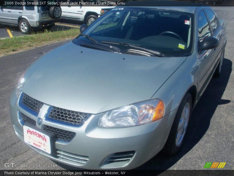 Satin Jade Pearlcoat / Dark Slate Grey 2006 Dodge Stratus SXT Sedan