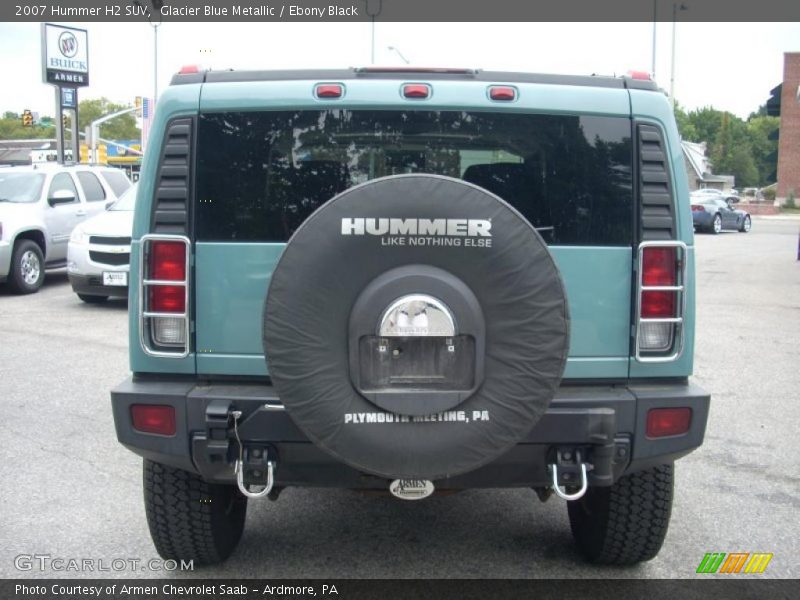 Glacier Blue Metallic / Ebony Black 2007 Hummer H2 SUV