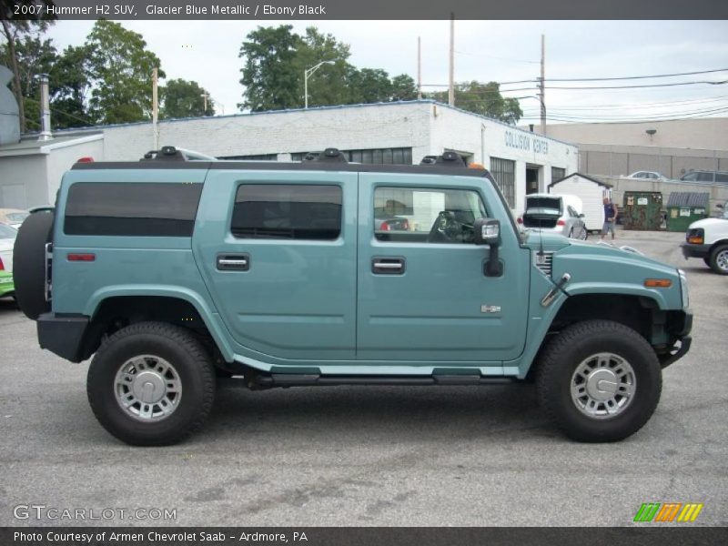 Glacier Blue Metallic / Ebony Black 2007 Hummer H2 SUV