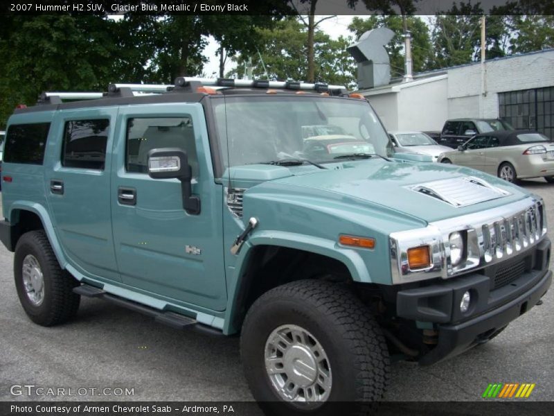 Glacier Blue Metallic / Ebony Black 2007 Hummer H2 SUV