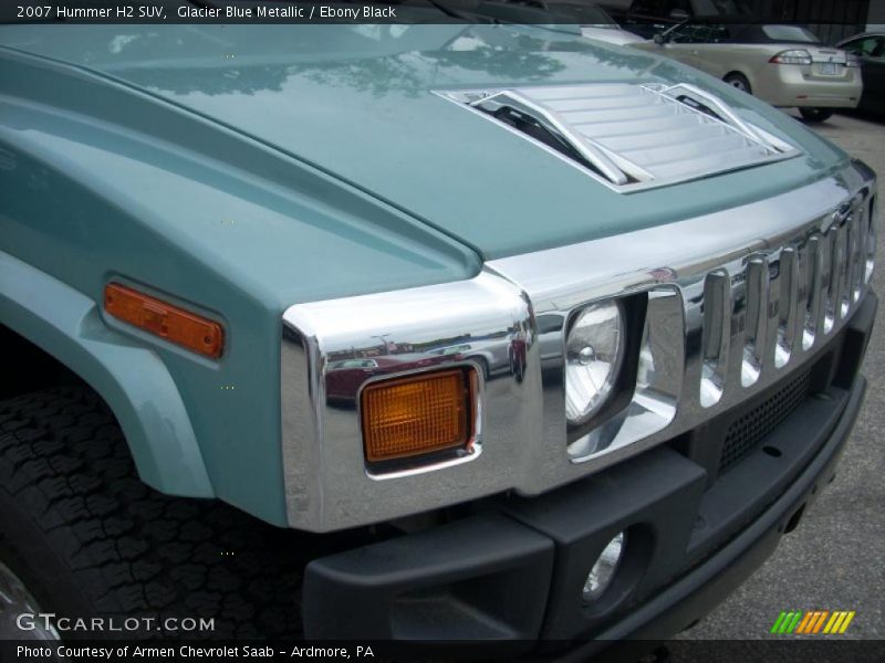 Glacier Blue Metallic / Ebony Black 2007 Hummer H2 SUV