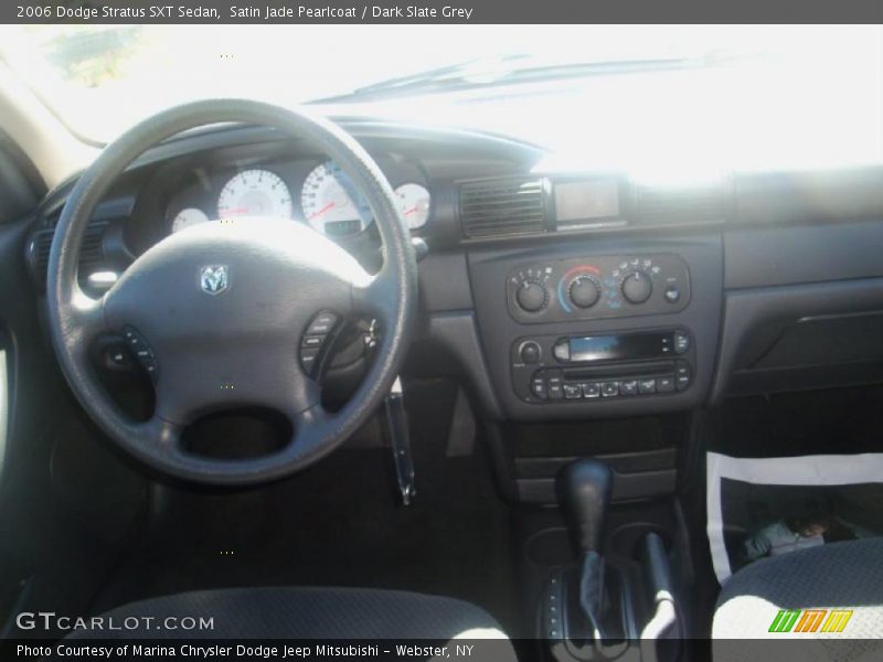 Satin Jade Pearlcoat / Dark Slate Grey 2006 Dodge Stratus SXT Sedan