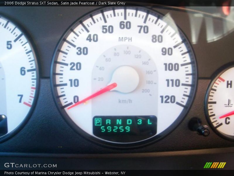 Satin Jade Pearlcoat / Dark Slate Grey 2006 Dodge Stratus SXT Sedan