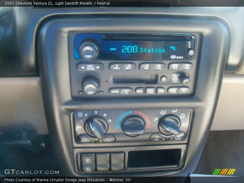 Light Sandrift Metallic / Neutral 2003 Chevrolet Venture LS