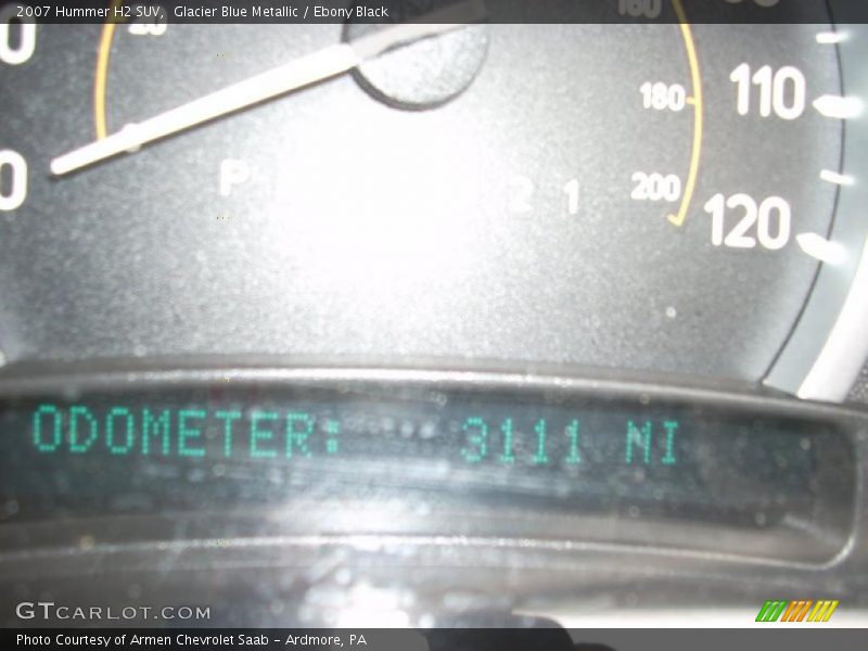 Glacier Blue Metallic / Ebony Black 2007 Hummer H2 SUV