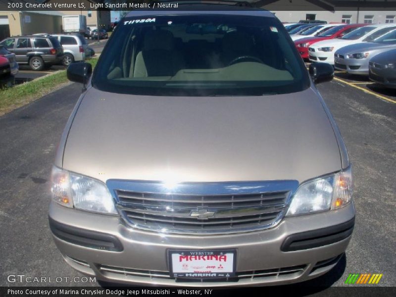 Light Sandrift Metallic / Neutral 2003 Chevrolet Venture LS