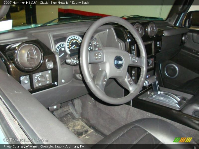 Glacier Blue Metallic / Ebony Black 2007 Hummer H2 SUV