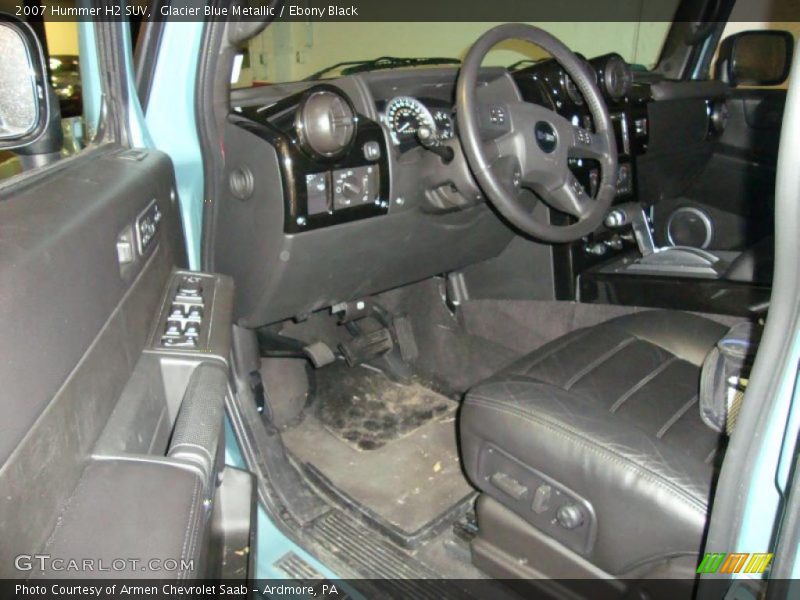 Glacier Blue Metallic / Ebony Black 2007 Hummer H2 SUV