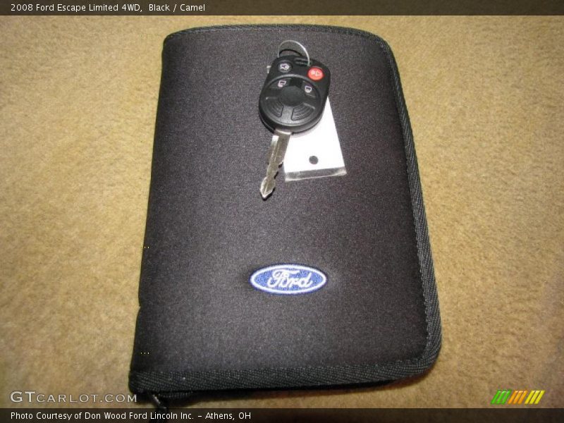 Black / Camel 2008 Ford Escape Limited 4WD