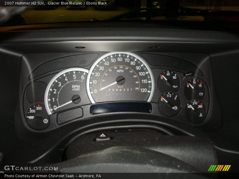 Glacier Blue Metallic / Ebony Black 2007 Hummer H2 SUV