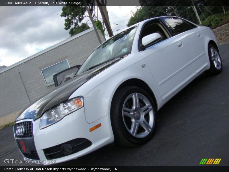 Ibis White / Beige 2008 Audi A4 2.0T Sedan