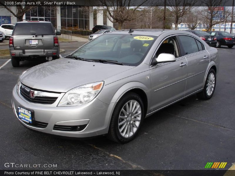 Silver Pearl / Black 2008 Saturn Aura XR