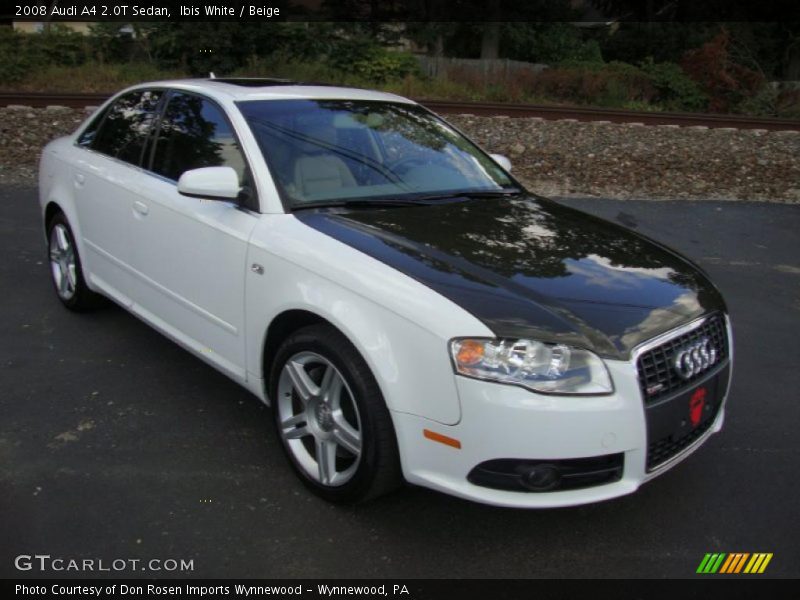 Ibis White / Beige 2008 Audi A4 2.0T Sedan