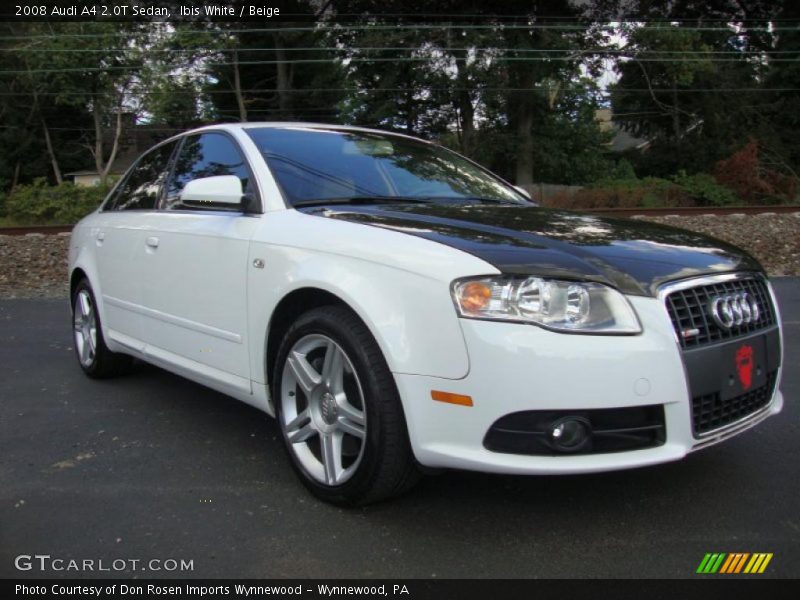 Ibis White / Beige 2008 Audi A4 2.0T Sedan