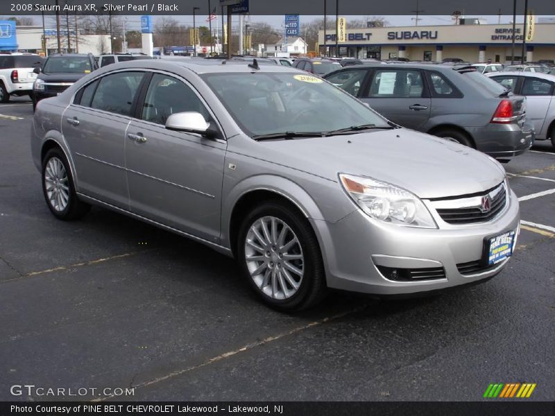 Silver Pearl / Black 2008 Saturn Aura XR