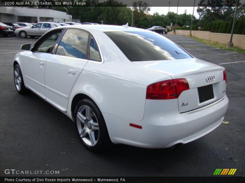 Ibis White / Beige 2008 Audi A4 2.0T Sedan