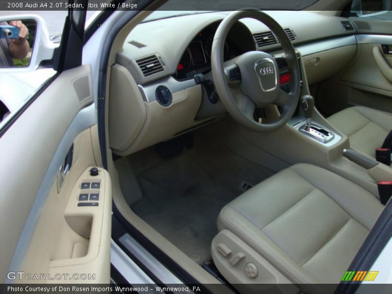 Ibis White / Beige 2008 Audi A4 2.0T Sedan