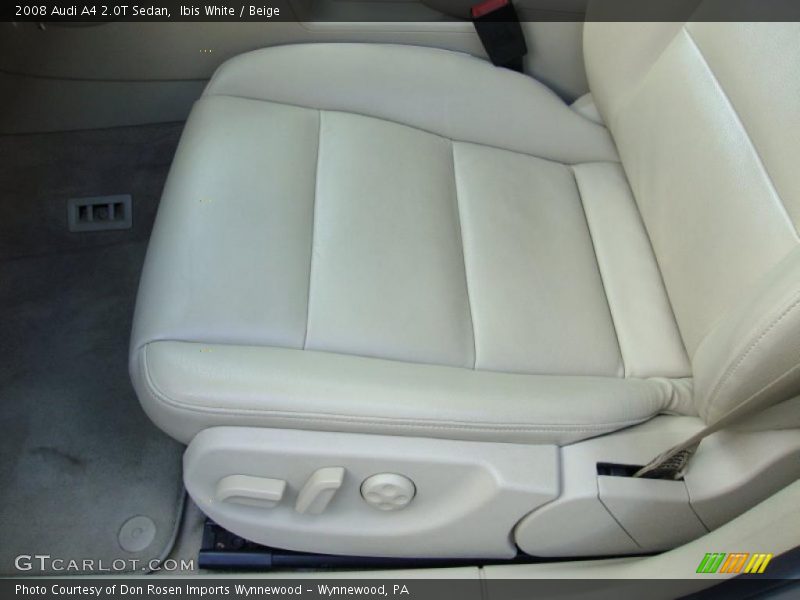 Ibis White / Beige 2008 Audi A4 2.0T Sedan
