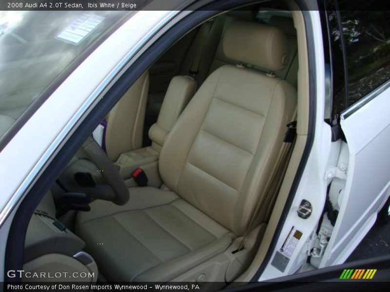 Ibis White / Beige 2008 Audi A4 2.0T Sedan