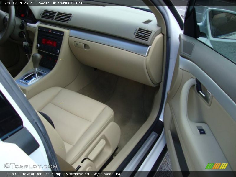 Ibis White / Beige 2008 Audi A4 2.0T Sedan