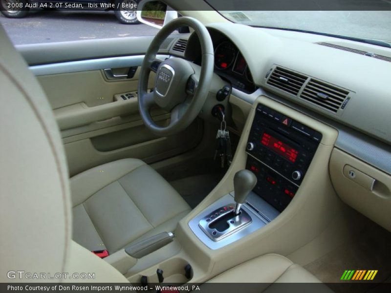 Ibis White / Beige 2008 Audi A4 2.0T Sedan