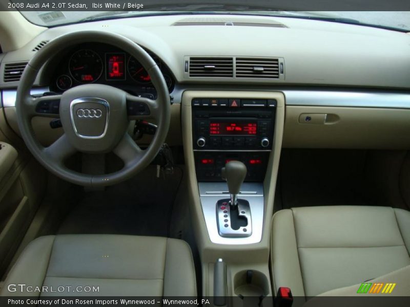 Ibis White / Beige 2008 Audi A4 2.0T Sedan