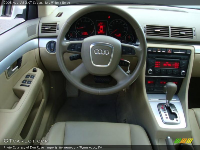 Ibis White / Beige 2008 Audi A4 2.0T Sedan