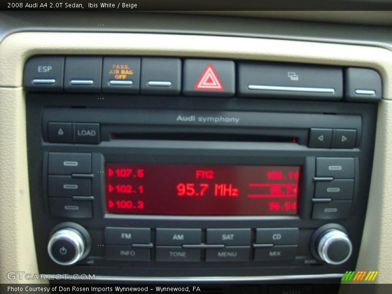 Ibis White / Beige 2008 Audi A4 2.0T Sedan