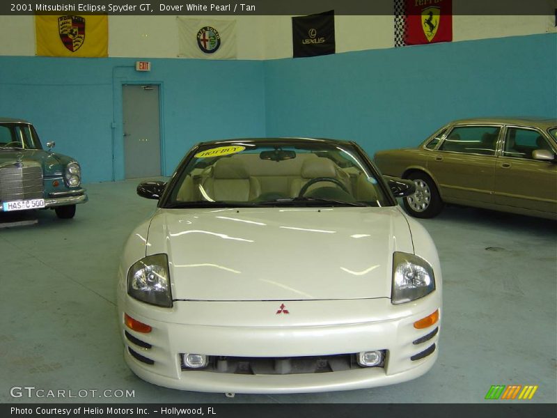 Dover White Pearl / Tan 2001 Mitsubishi Eclipse Spyder GT