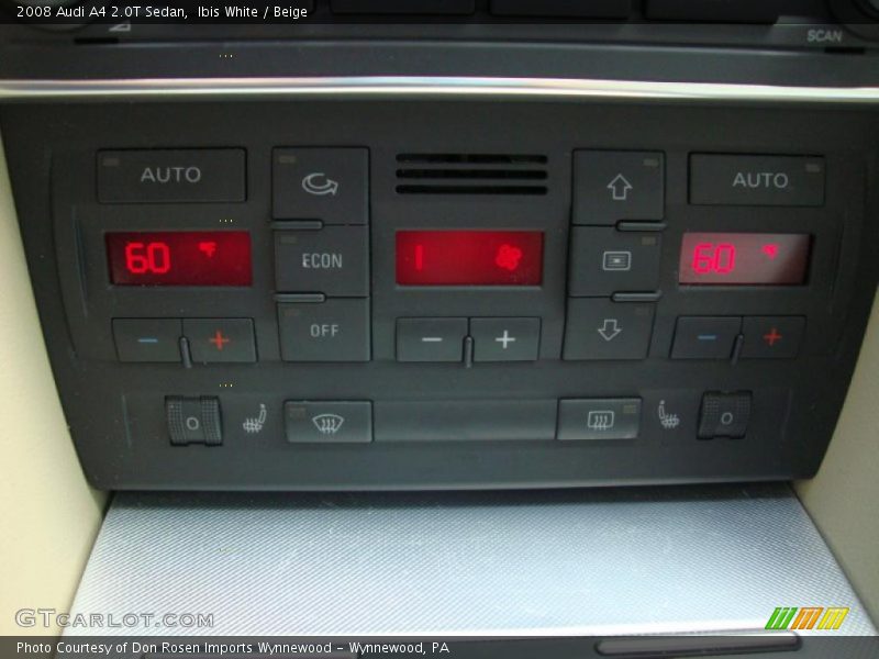 Ibis White / Beige 2008 Audi A4 2.0T Sedan