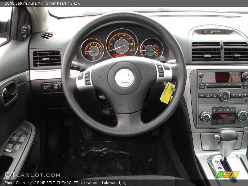Silver Pearl / Black 2008 Saturn Aura XR