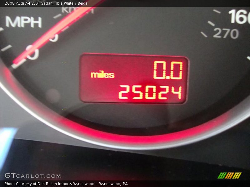 Ibis White / Beige 2008 Audi A4 2.0T Sedan