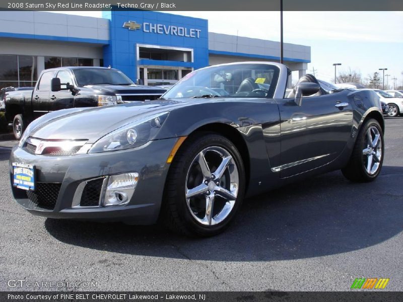 Techno Gray / Black 2008 Saturn Sky Red Line Roadster