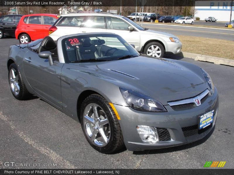 Techno Gray / Black 2008 Saturn Sky Red Line Roadster