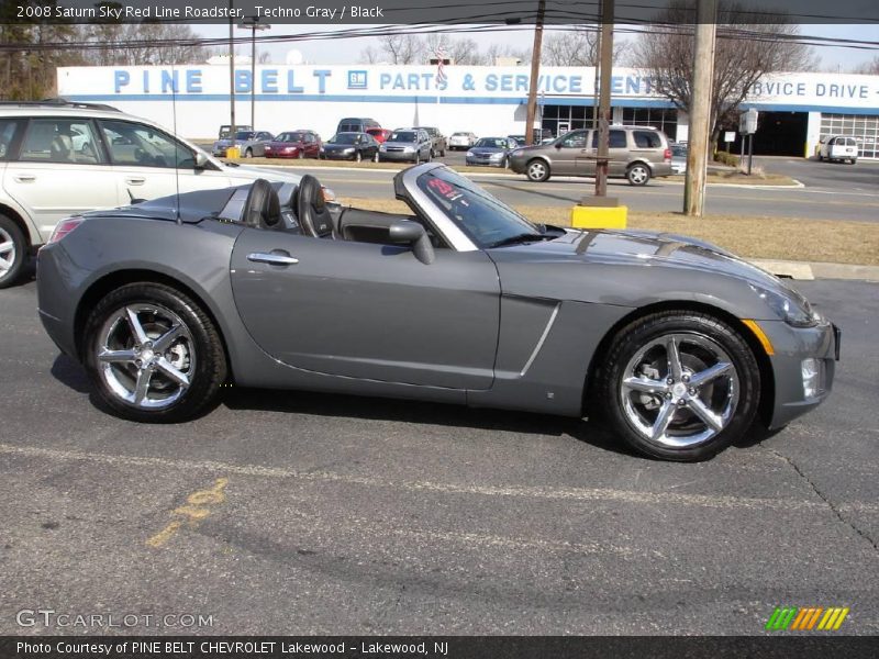 Techno Gray / Black 2008 Saturn Sky Red Line Roadster