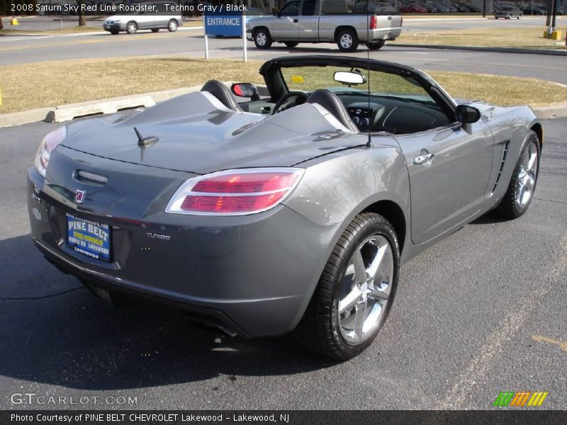 Techno Gray / Black 2008 Saturn Sky Red Line Roadster