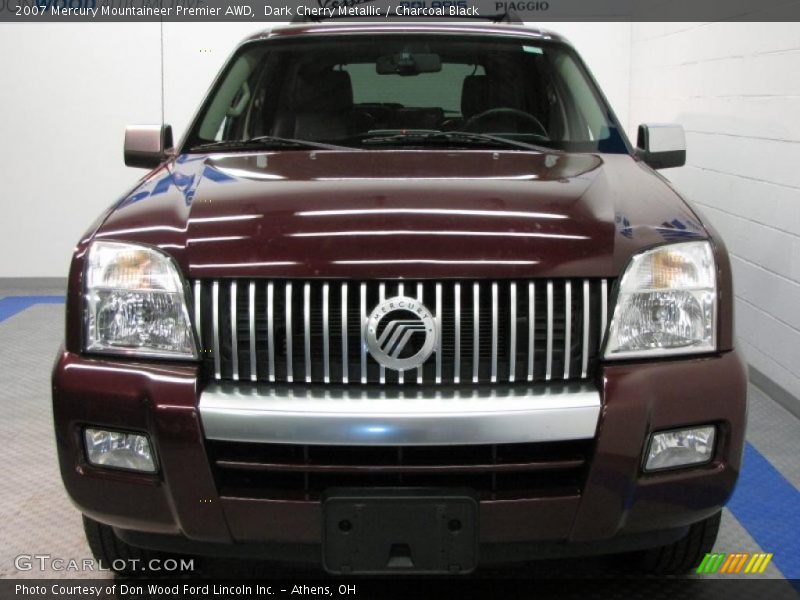 Dark Cherry Metallic / Charcoal Black 2007 Mercury Mountaineer Premier AWD